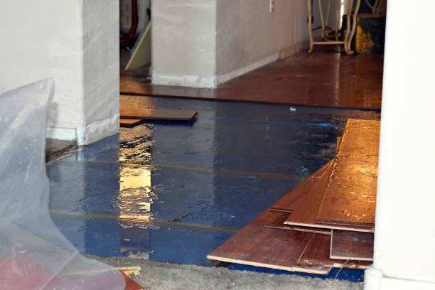 Professional Flood Cleanup technician working in Bethel, ME